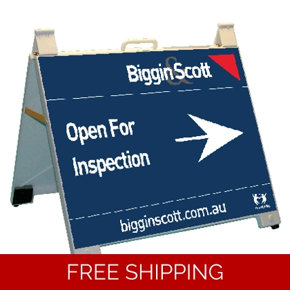 Biggin & Scott Open For Inspection Portable 60x45 cm A-Frame White